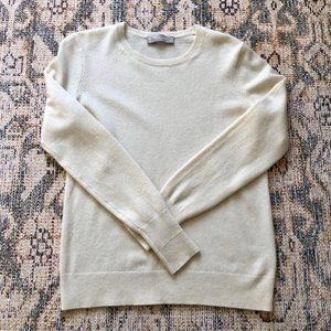 Everlane Cashmere Crew XS Bone White